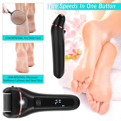 Dongyin foot file with two speed settings for customized pedicure.