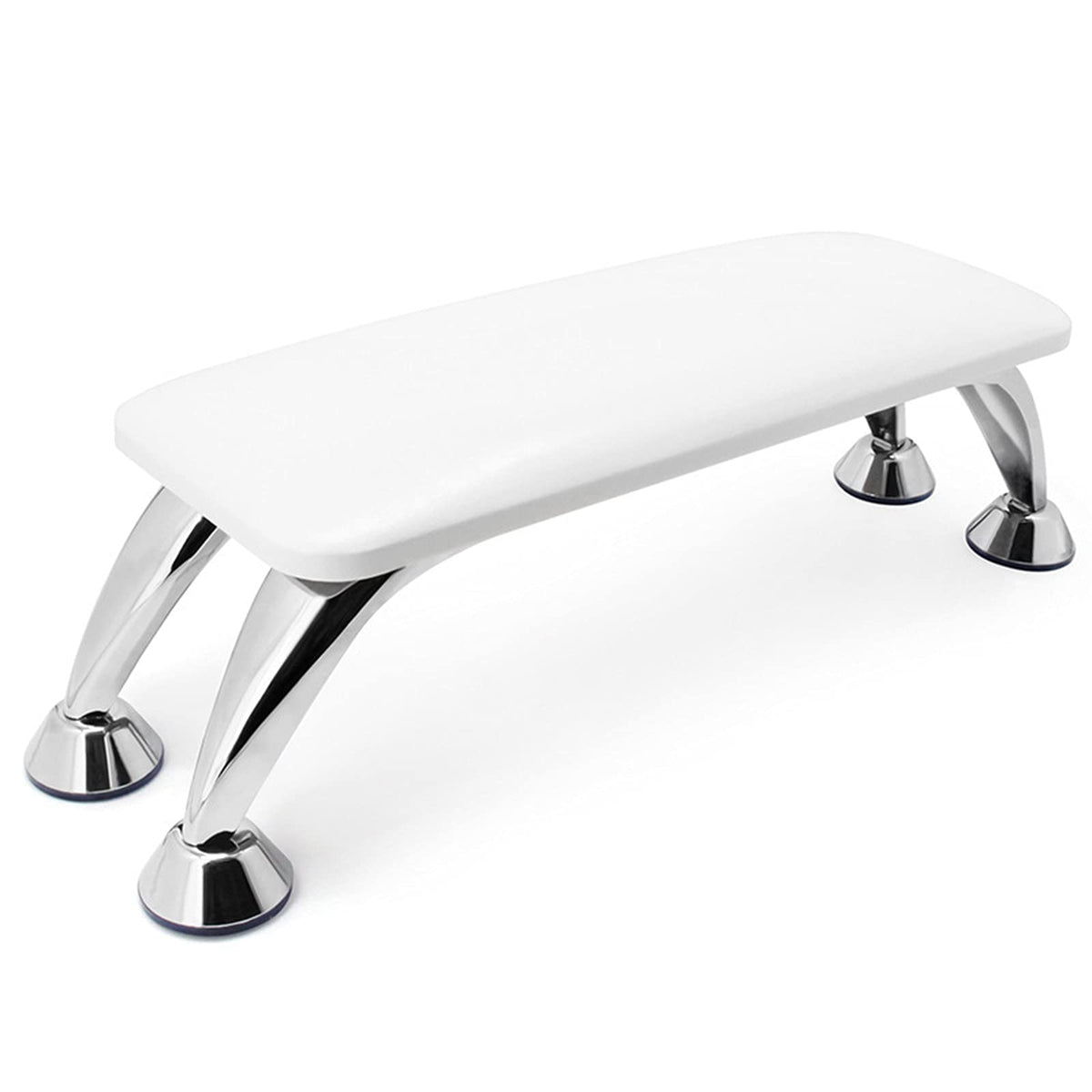DONGYUNAI arm rest for nails tech white front view offers comfortable nail sessions.