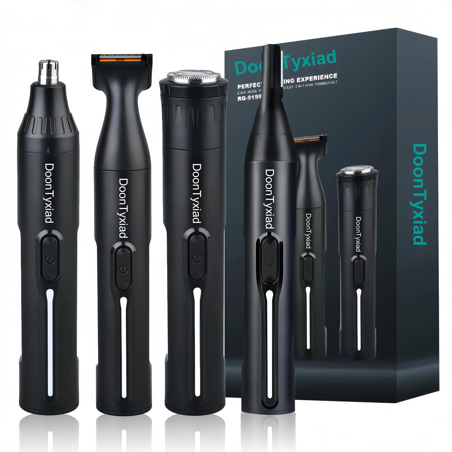 DoonTyxiad rechargeable-ear-nose-trimmer front view for quick daily grooming