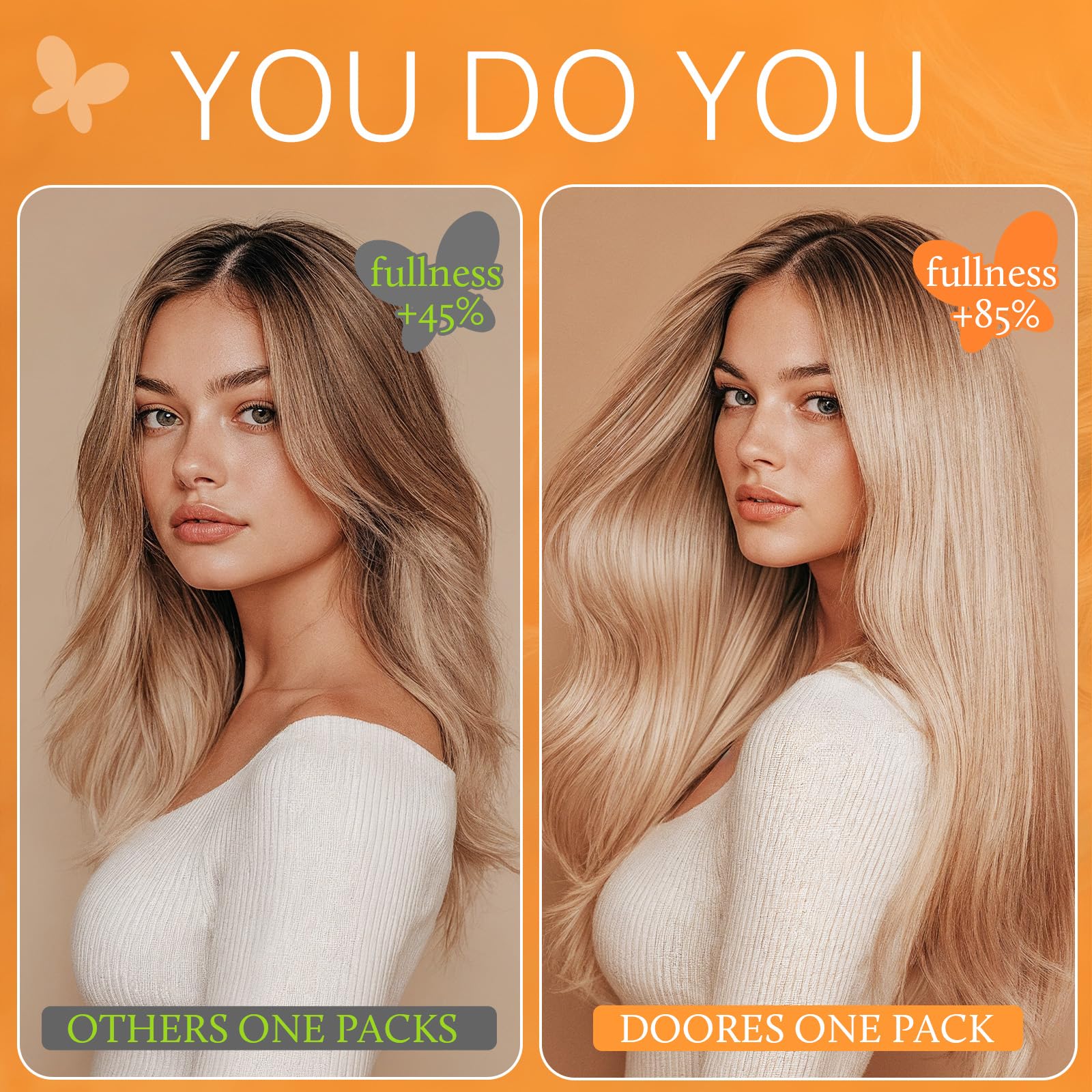 DOORES 5-minute wear demonstration with easy clip-in steps