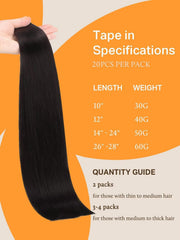 DOORES skin weft seamless tape-in design for comfortable application.