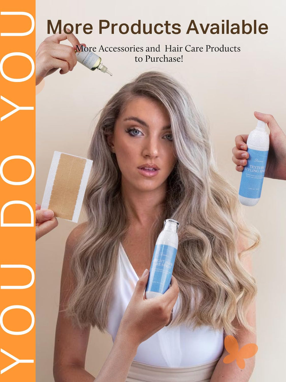 DOORES skin-weft tape-in design stays lightweight and comfortable