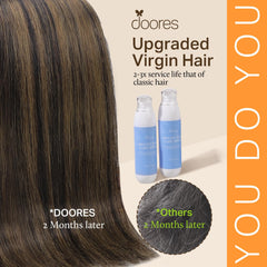 DOORES U-shaped clips stainless steel close-up showing scalp-safe design