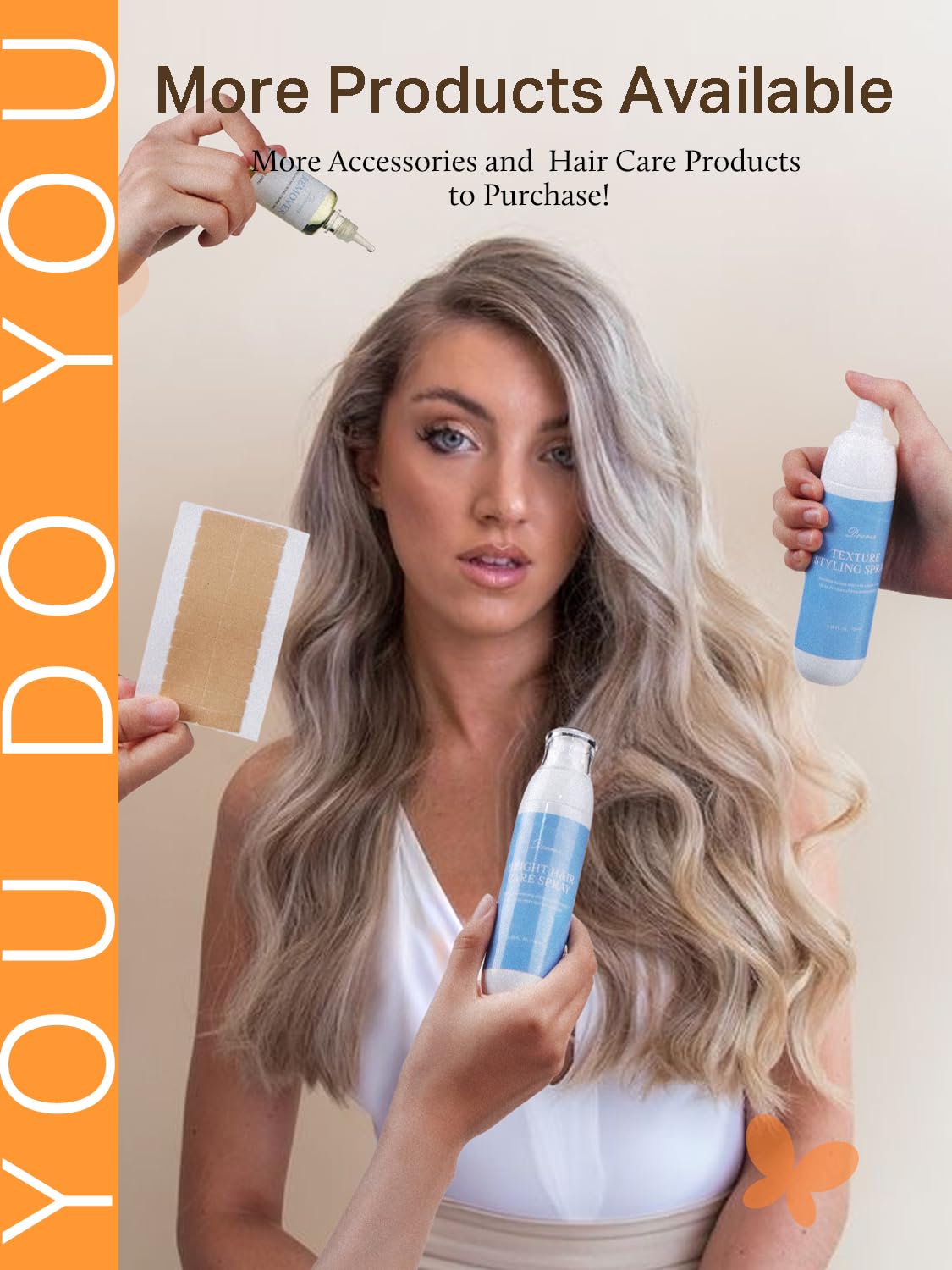 DOORES washable Remy hair extension ready for heat styling.