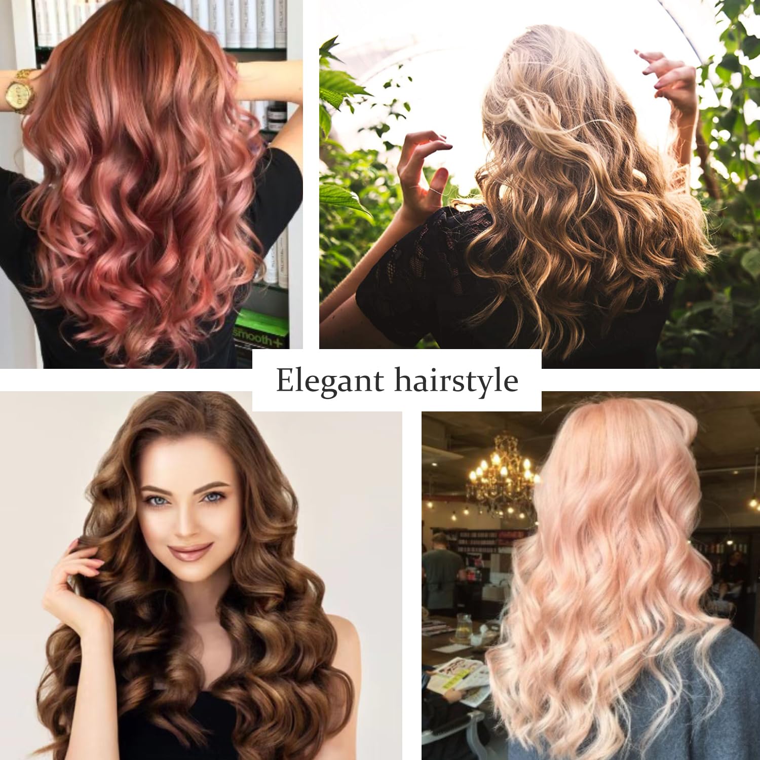Dopheuor curling iron insulated tip and safety features in action.