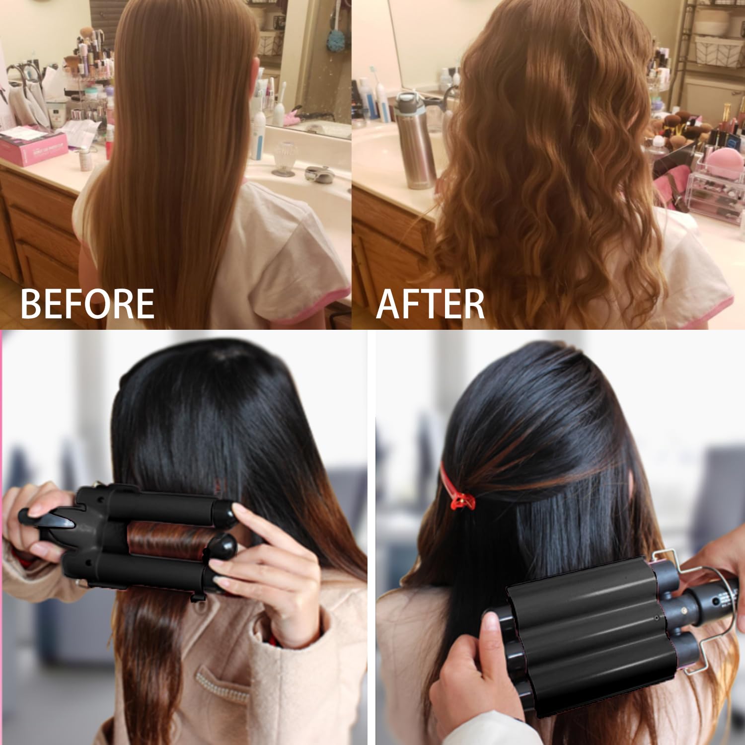Dopheuor 3-barrel wand for travel-friendly 110-240V versatility.