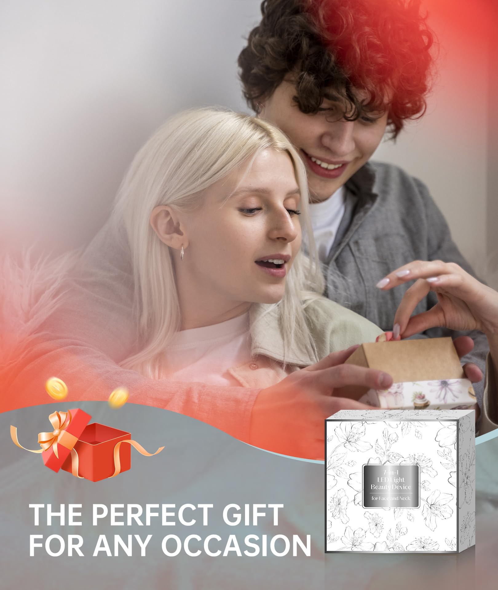 Dopsikn device shown for neck and face illustrating versatile skincare