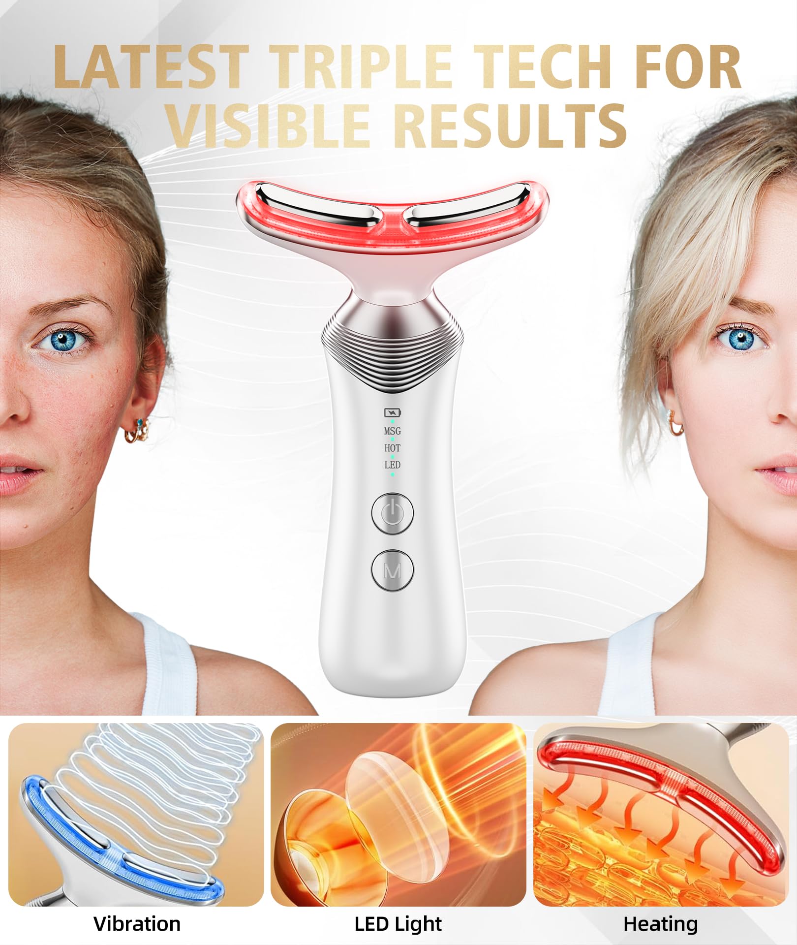 Dopsikn 9-in-1 face massager with adjustable vibration controls for personalized massage.