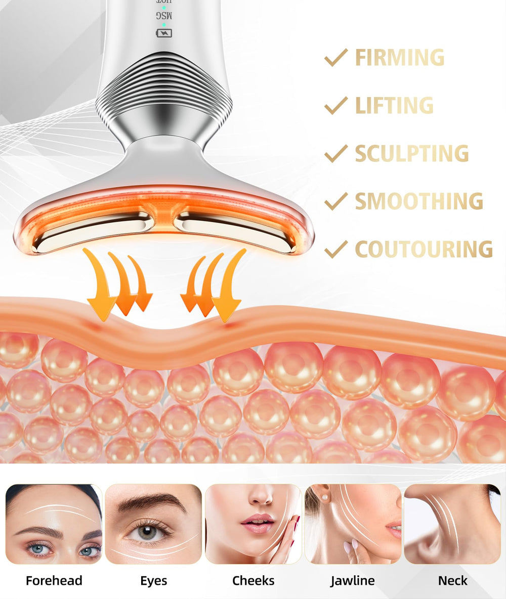 Dopsikn portable facial massager in-hand use for spa-like treatment at home.
