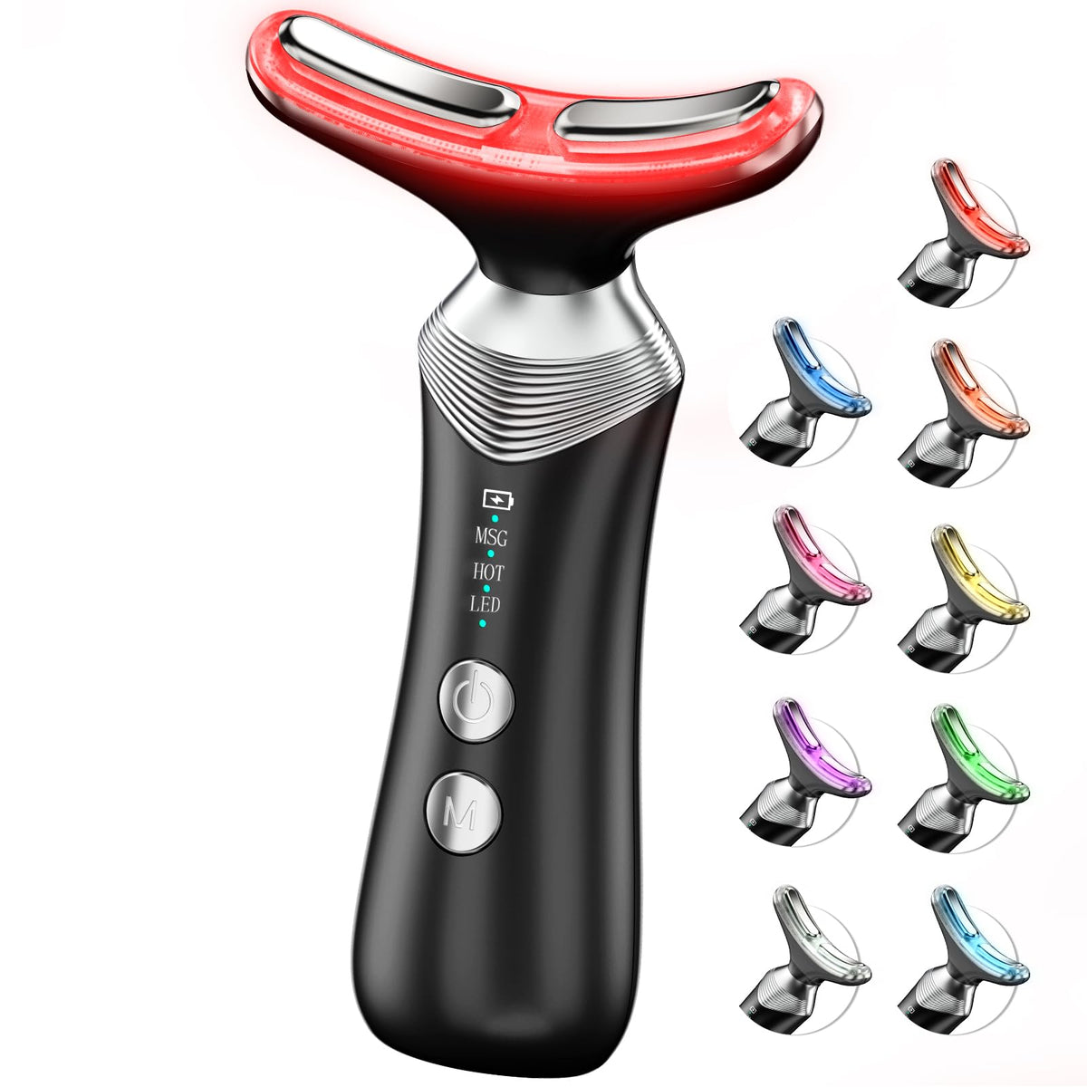 Dopsikn 9-in-1 red-light therapy device for face and neck delivers spa-like at-home care.