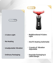 Dopsikn device shows adjustable vibration and thermal controls for customized sessions.