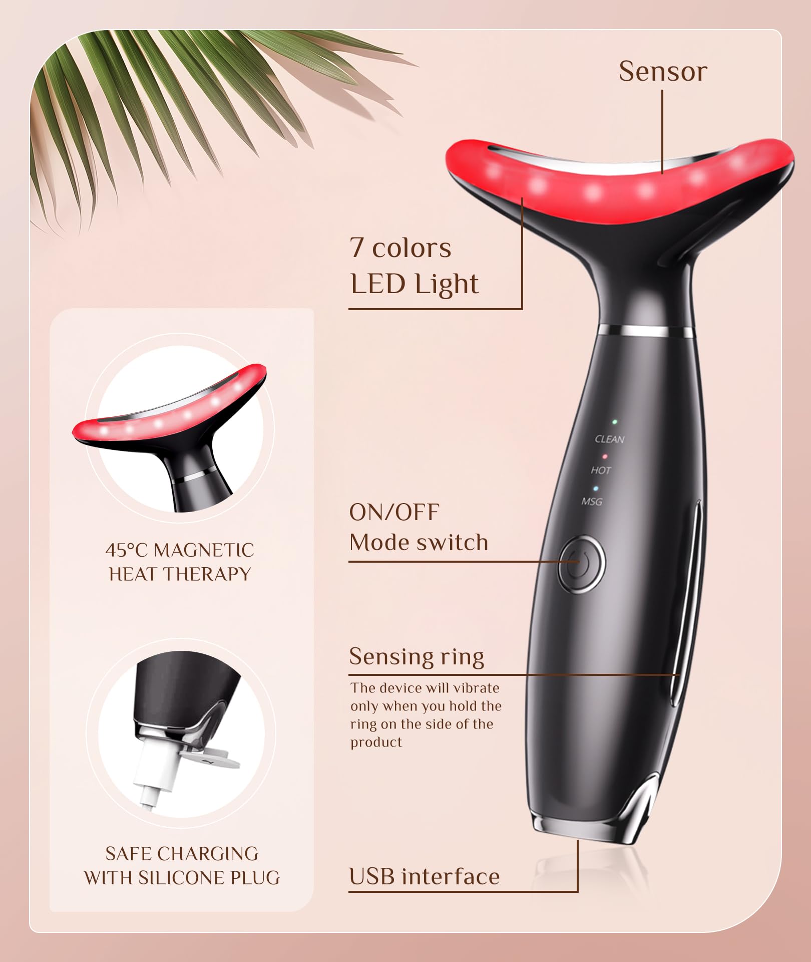 Dopsikn double chin treatment wand promoting daily contouring practice.