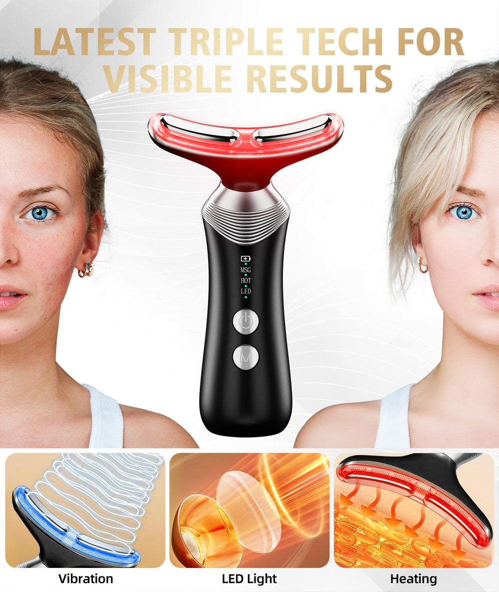 Dopsikn portable facial massager held in hand enables convenient at-home routines.