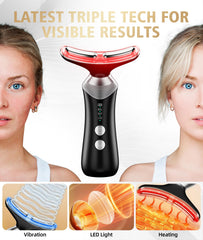Dopsikn portable facial massager held in hand enables convenient at-home routines.