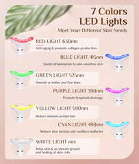 Dopsikn red-light therapy on face and neck promoting gentle skin refreshment during routine