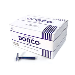 This Dorco Fresh Twin Blade box offers a 240-count bulk supply for easy refills.
