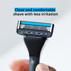 Dorco Pace 4 Pro cartridge refills deliver a four-blade close shave with lubrication.