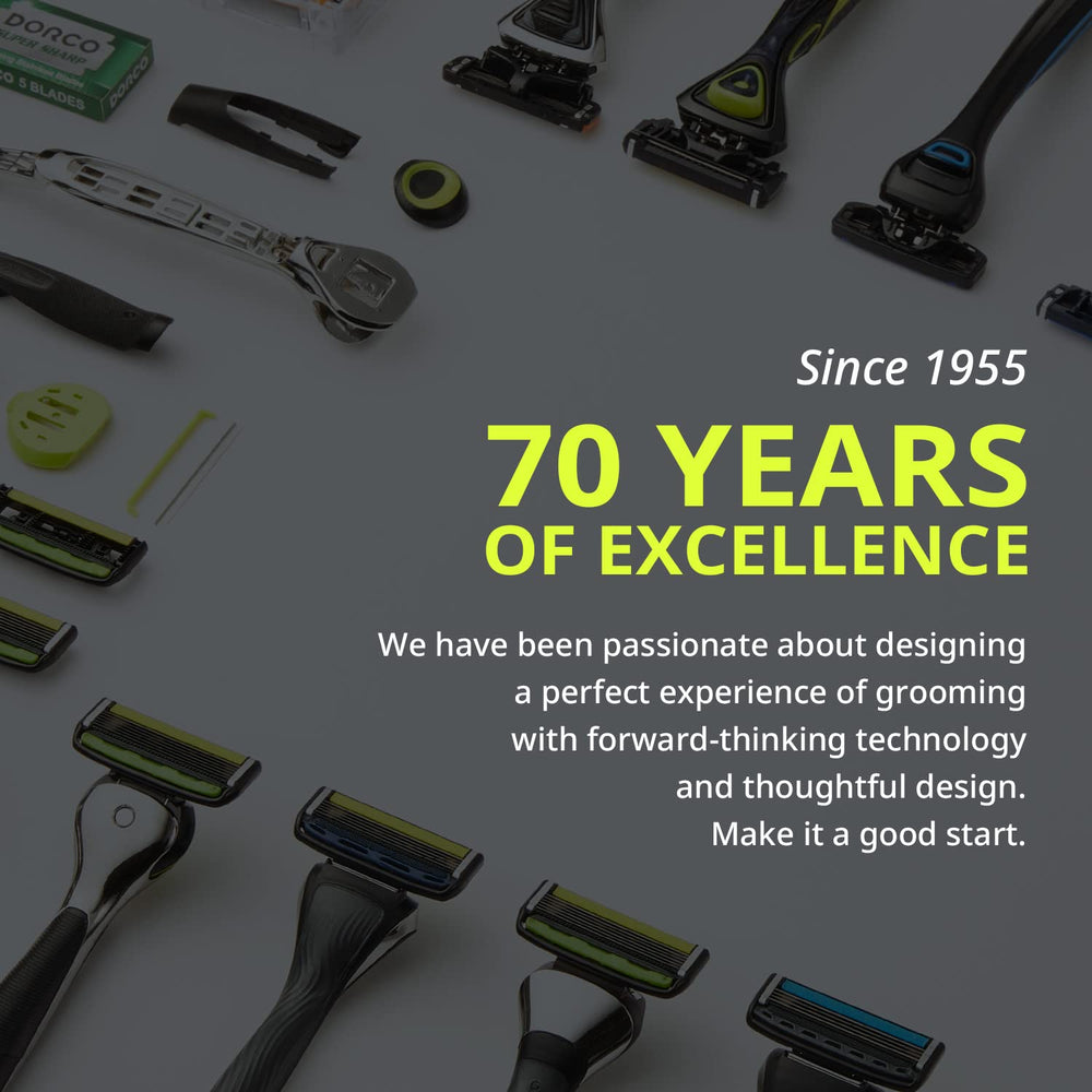 Dorco Pace 6 Plus travel pack ready for on-the-go grooming.