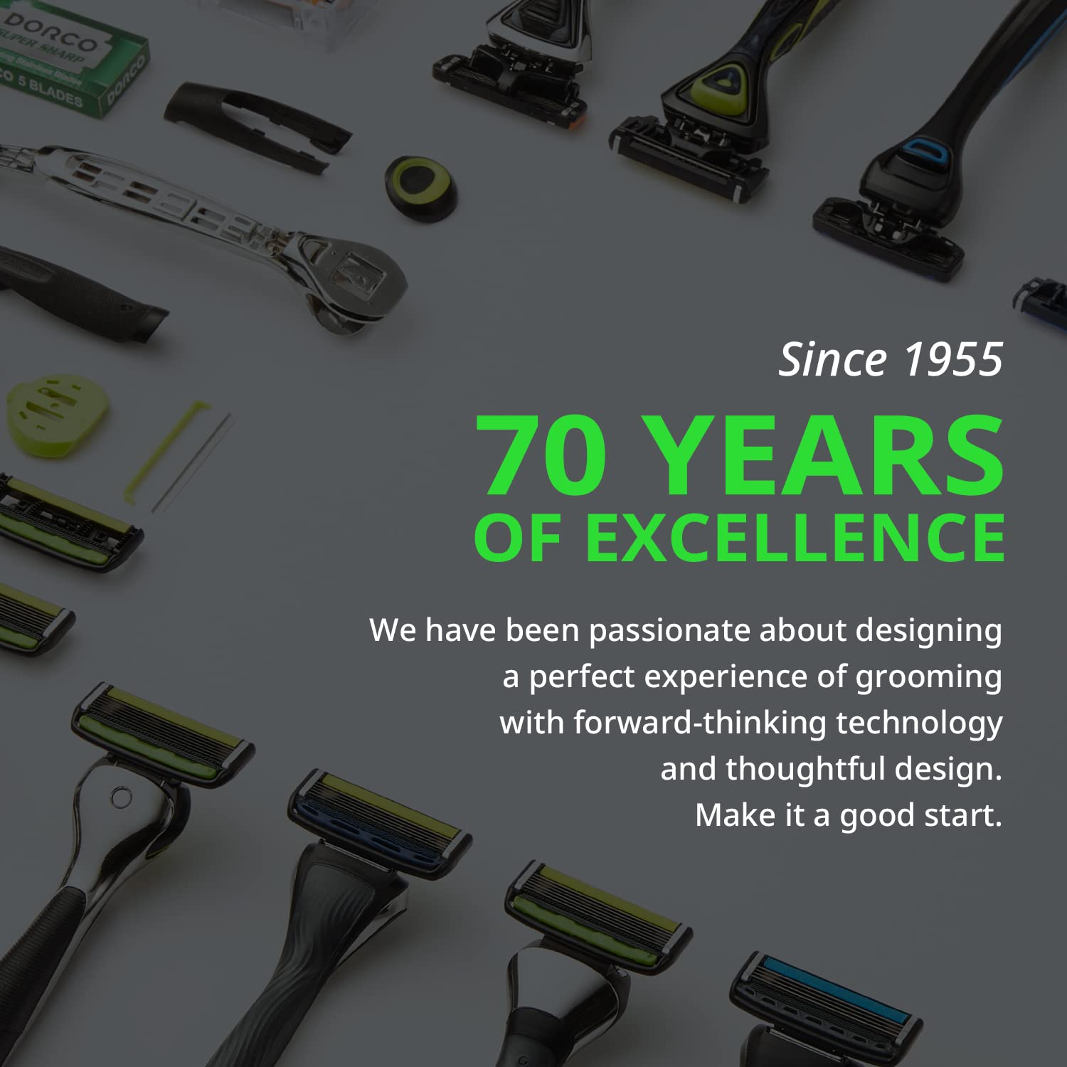 Dorco Pace 6 Pro ten-cartridge pack for long-term grooming