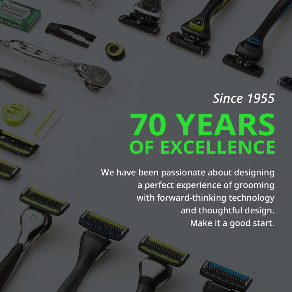 Dorco Pace 6 Pro ten-cartridge pack for long-term grooming