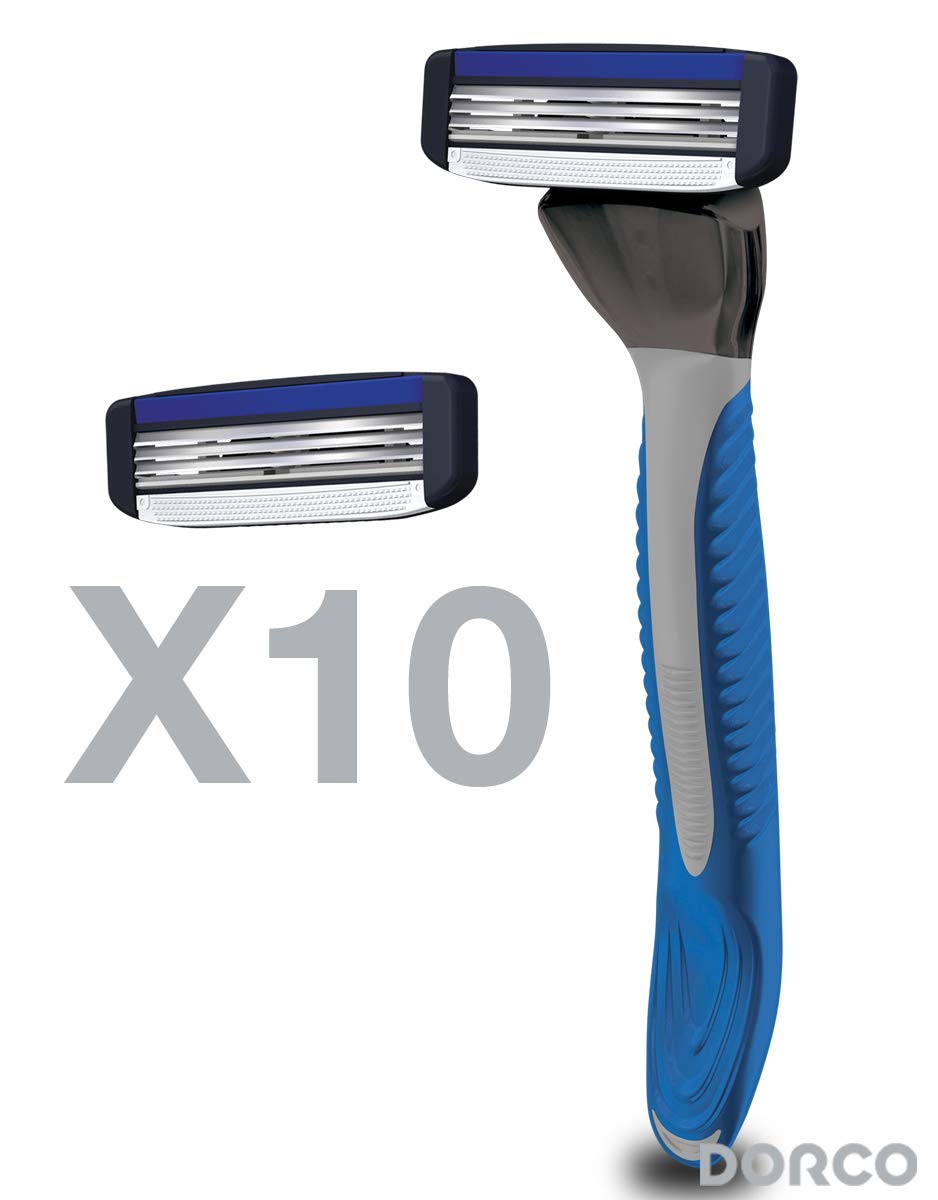 Dorco Pace 3 open-flow cartridge for easy rinsing