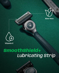DORCO SLEEK ergonomic matte-silver handle for stable, non-slip control.