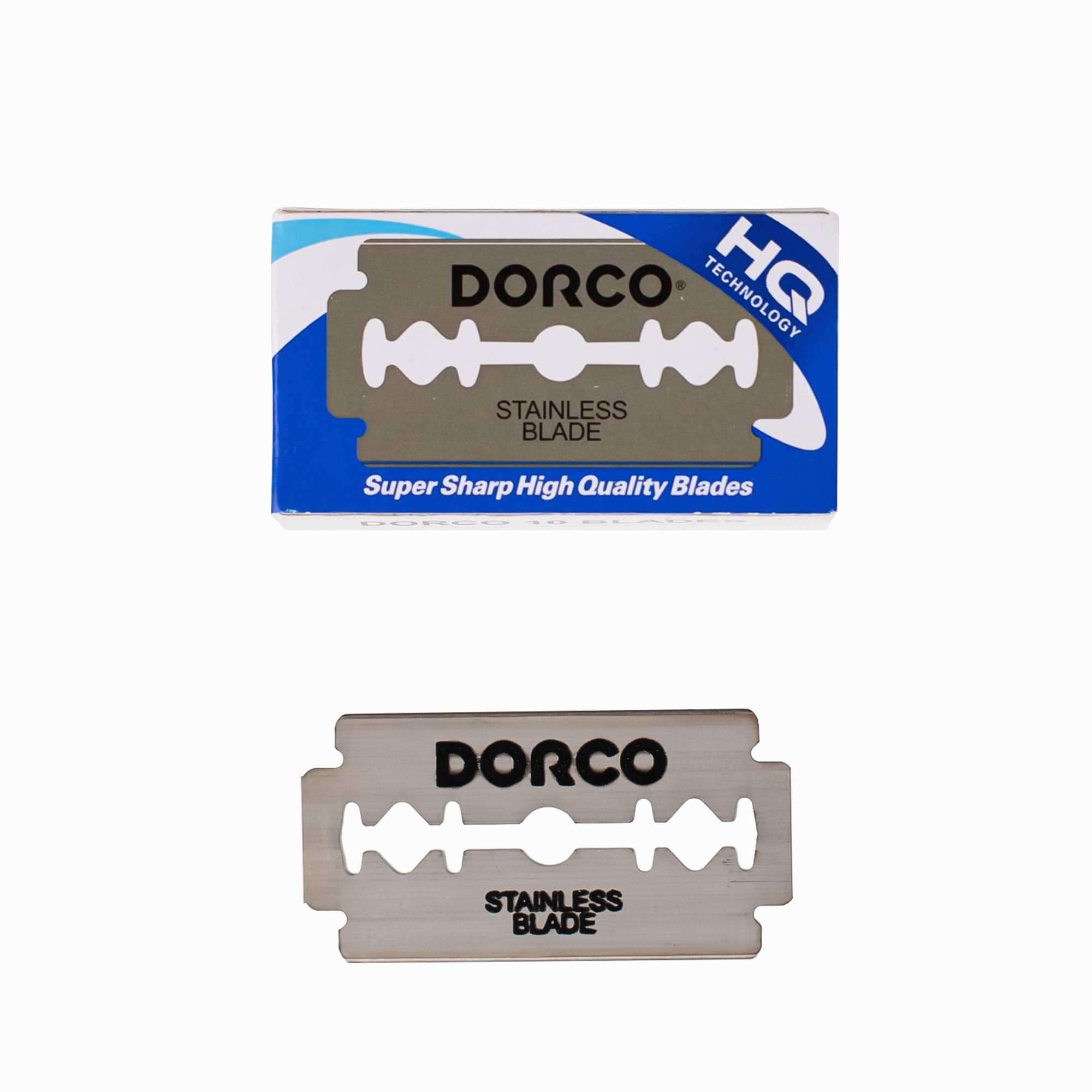 DORCO ST300 blade in use demonstrates smooth glide on a safety razor.