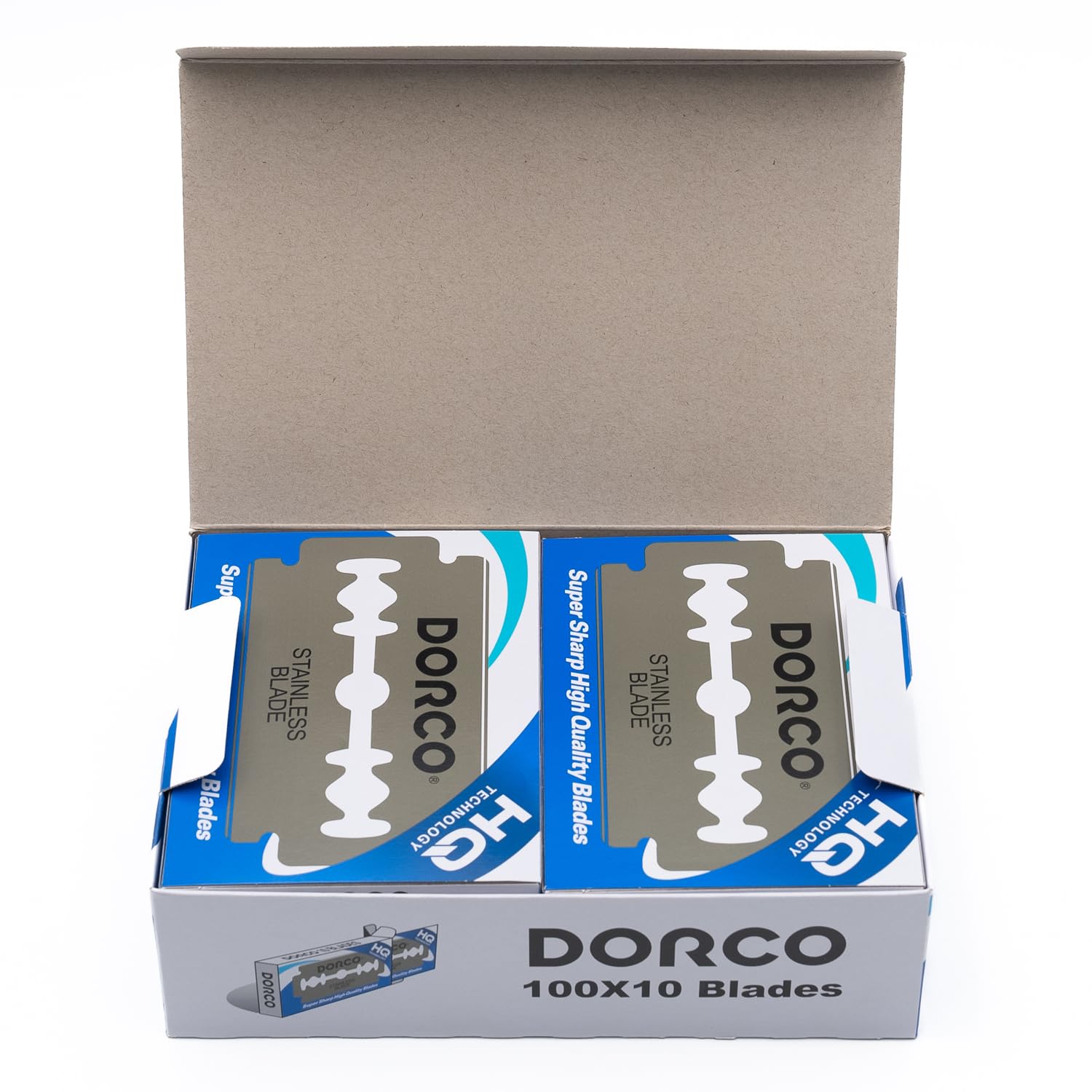 Dorco ST300 safety razor setup shows ready blades for precise, comfortable daily grooming.