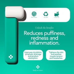 Doré Le Glaçon Ice Roller promotes tightening for a firmer jawline and lifted appearance.