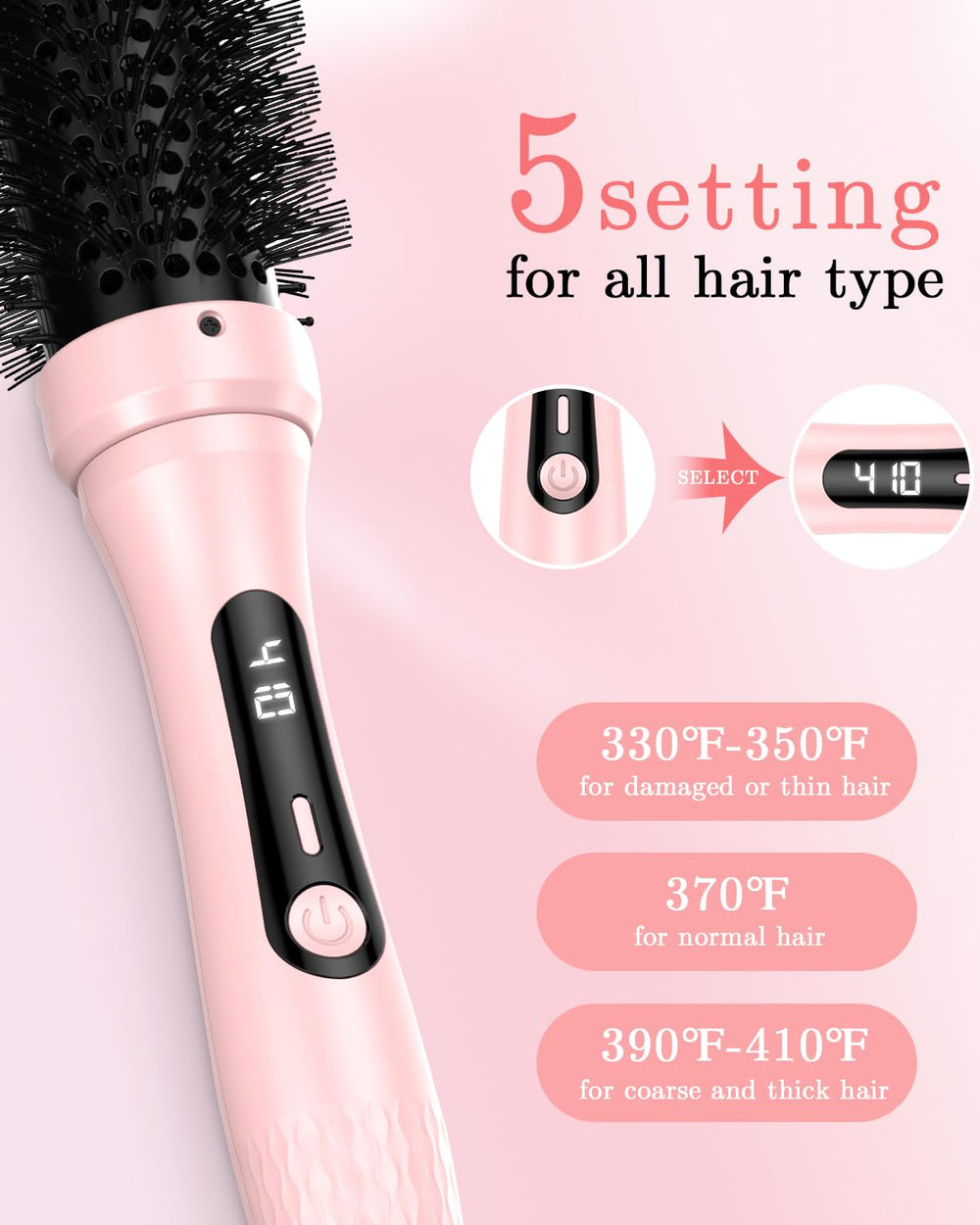 DORISILK auto-off feature adds peace of mind while styling.
