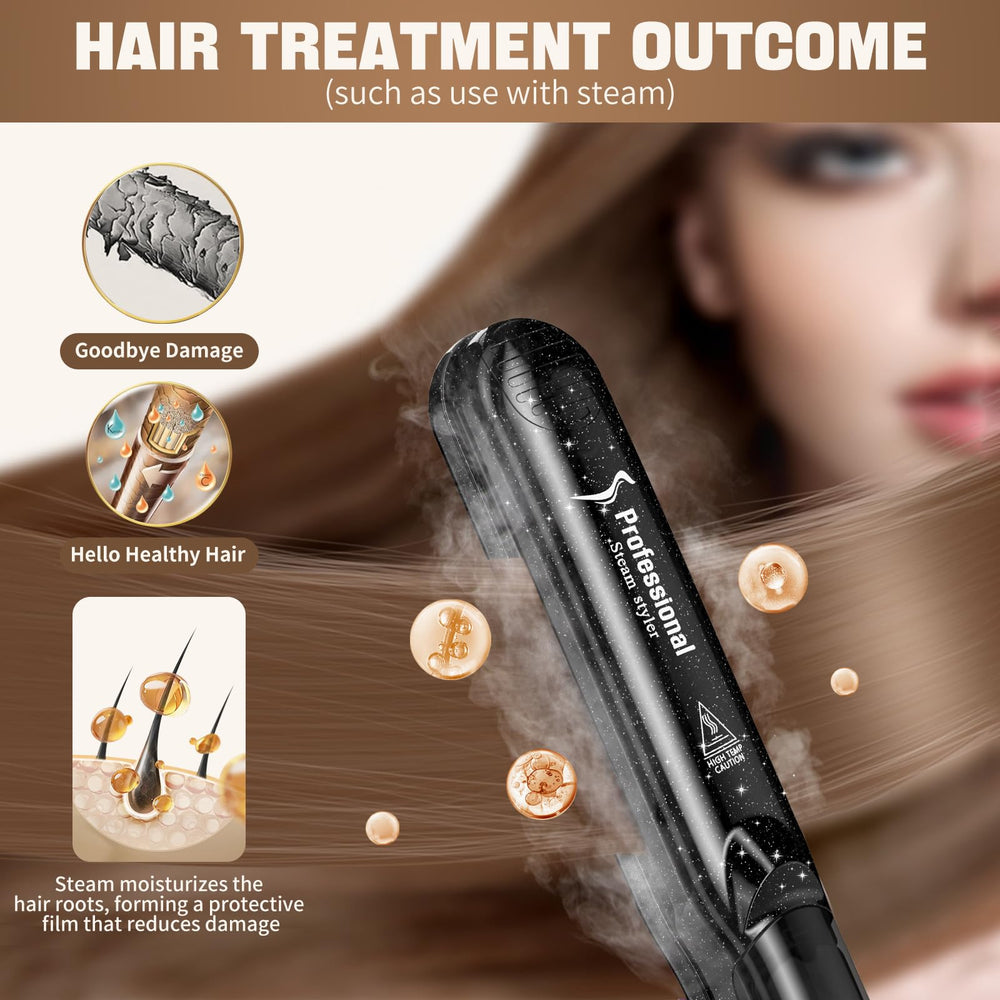 DORISILK conditioning steam vents demonstrate moisture-infusing technology.