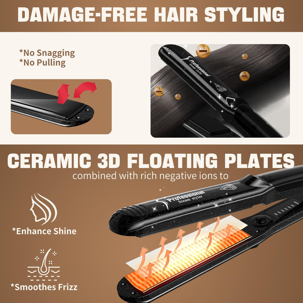 DORISILK glitter-accent celestial design adds premium look during styling.