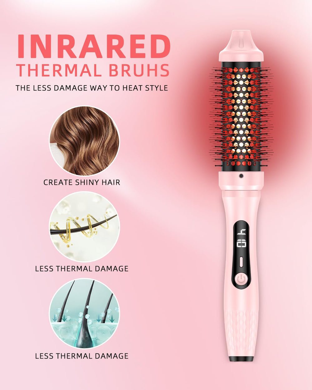 DORISILK negative ions lock in moisture for healthier-looking hair.