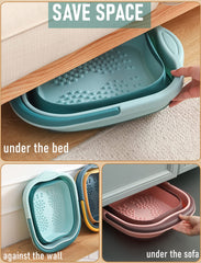 DoroSun foot bath massager acupoint nodes provide relaxing stimulation.