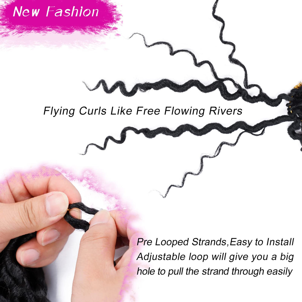 Dorsanee Goddess Locs crochet hair color options help customize your look.