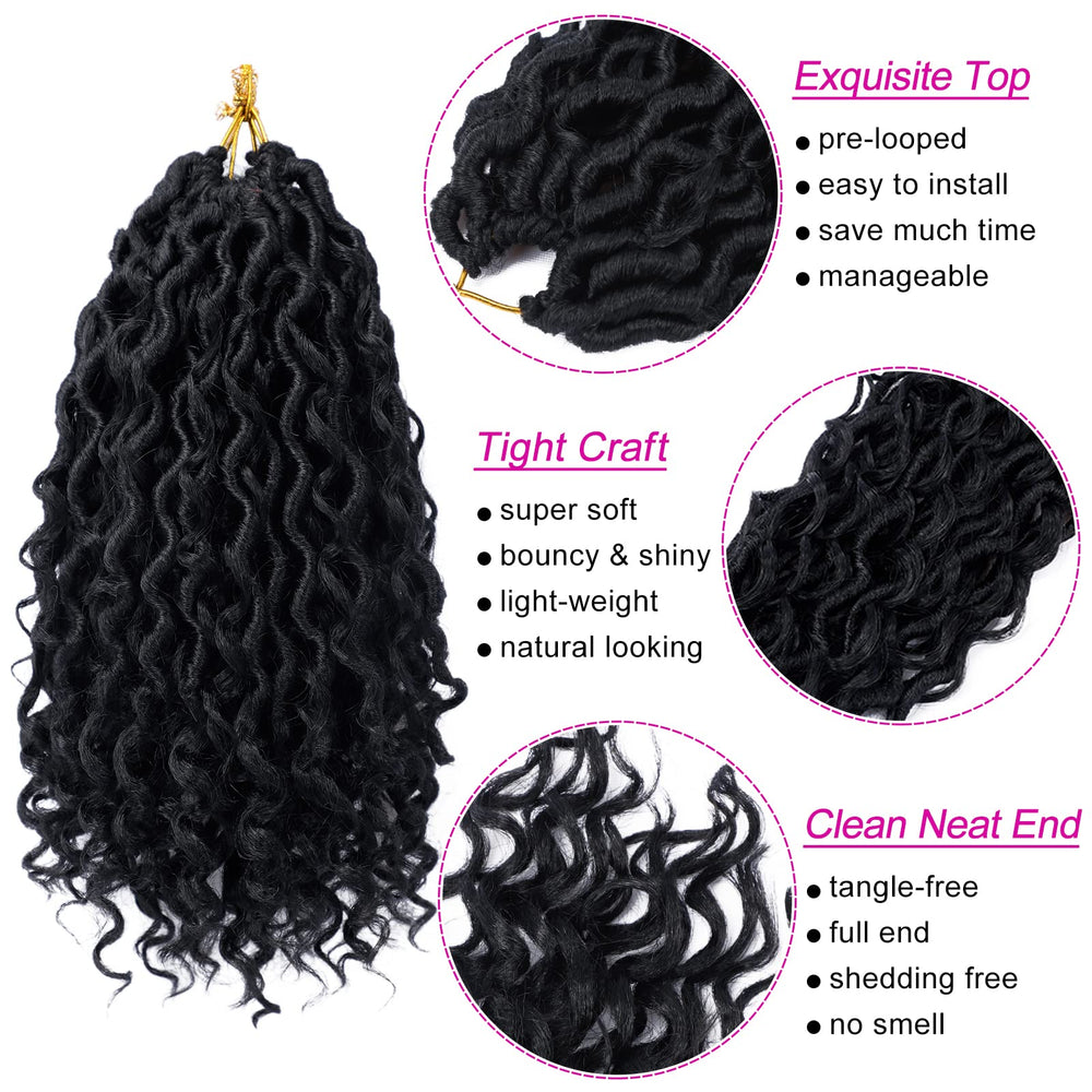 Dorsanee Goddess Locs crochet hair soft and lightweight for comfortable wear.