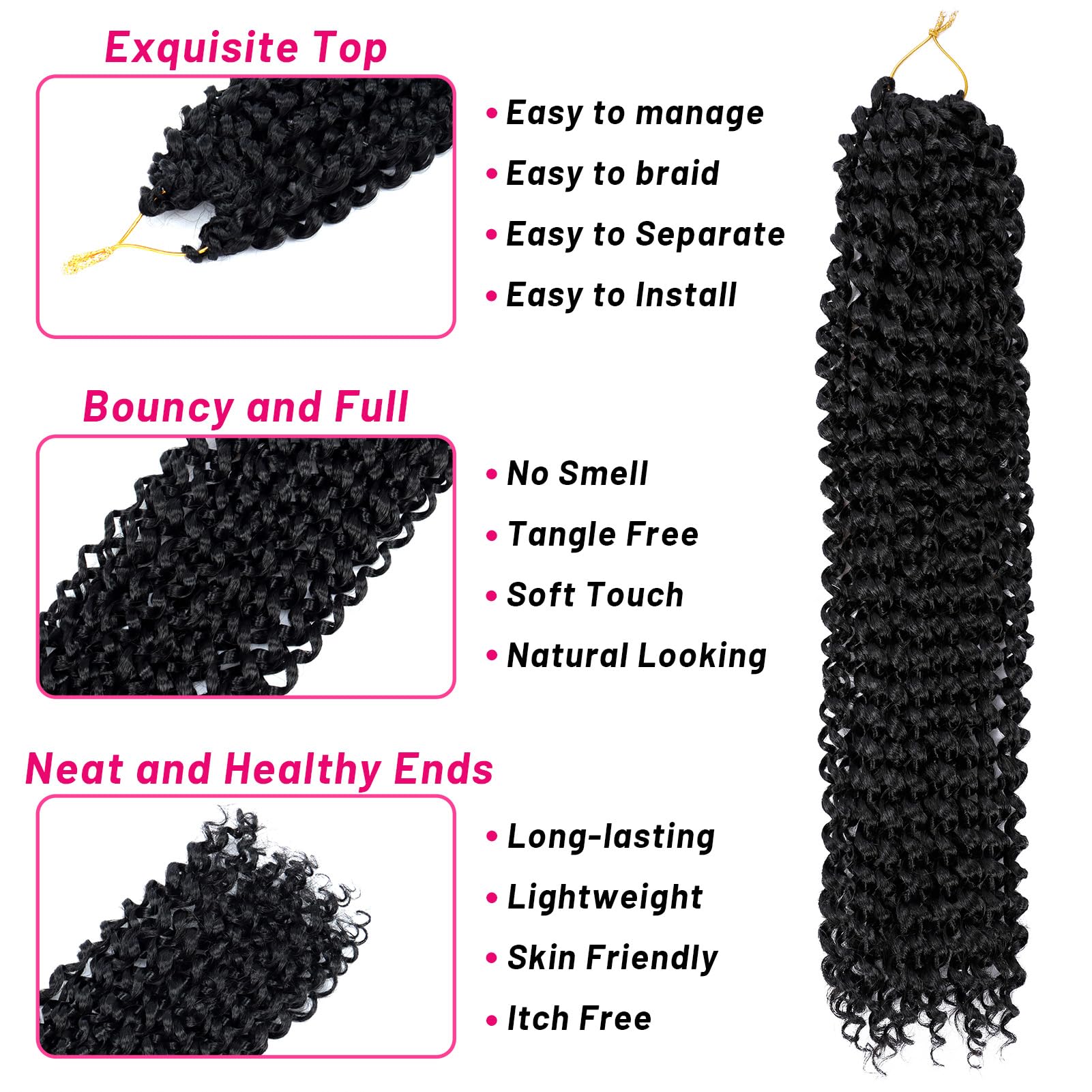 Dorsanee Passion Twist Hair 18inch enables butterfly locs and faux locs with ease.