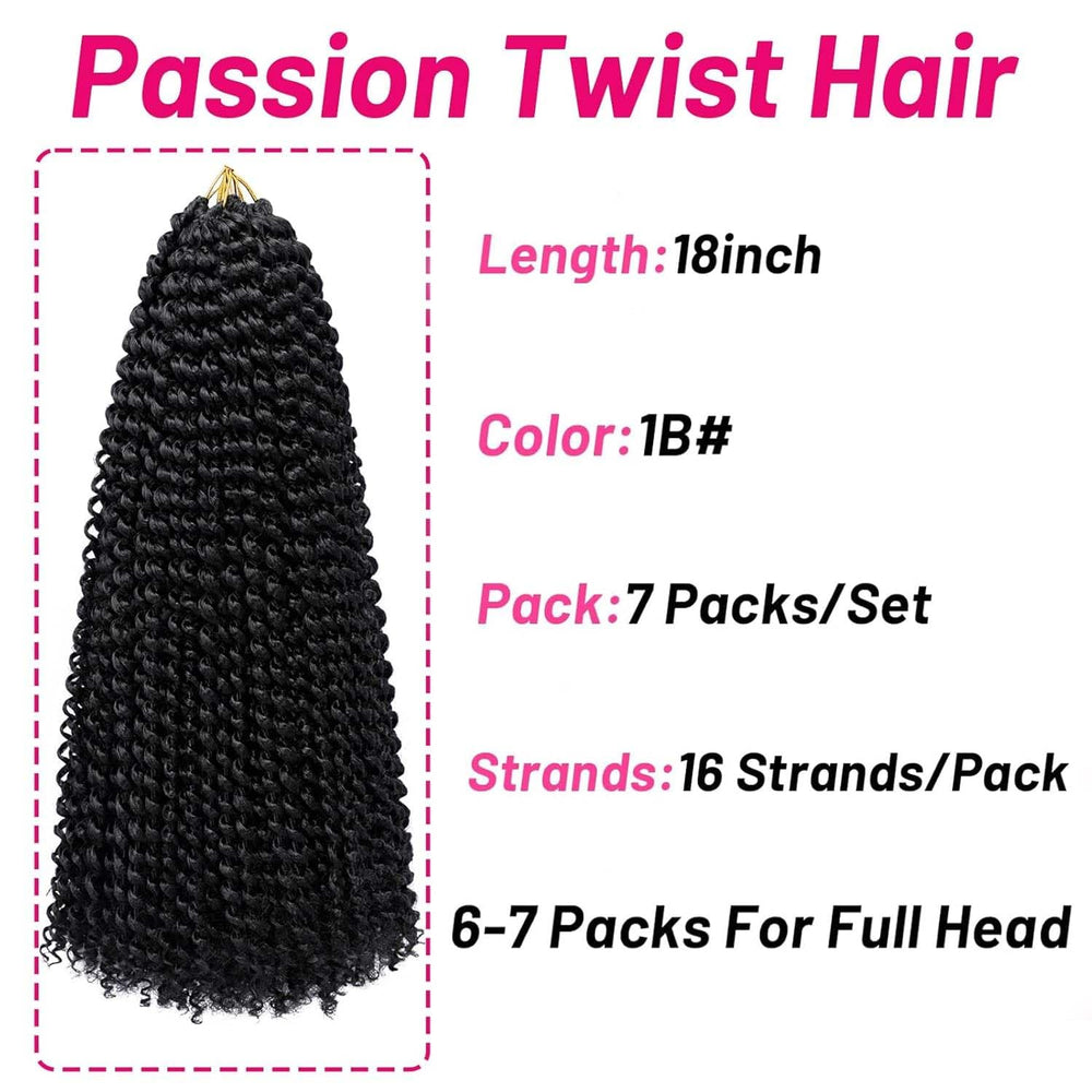 Dorsanee Passion Twist Hair 18inch length on model demonstrates full, flowing boho looks.