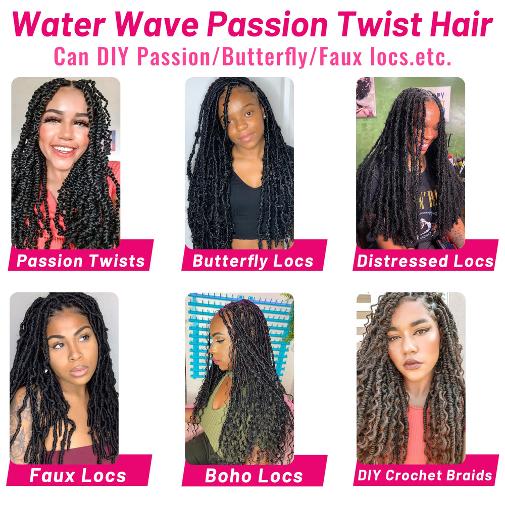 Dorsanee Passion Twist Hair 18inch lightweight design rests softly on skin for long wear.