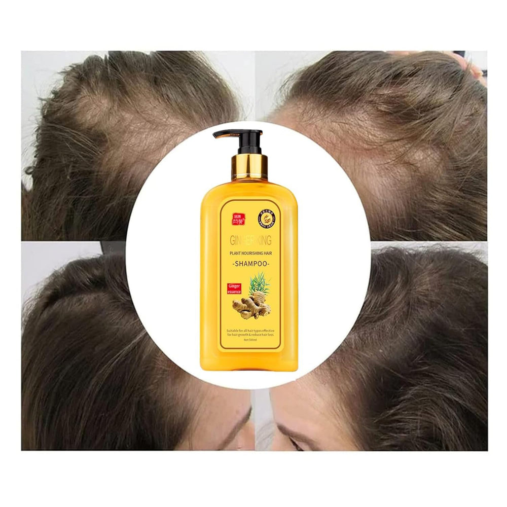 Dosoecse Ginaday Ginger Shampoo scalp-care shot implies nourishment for hair.