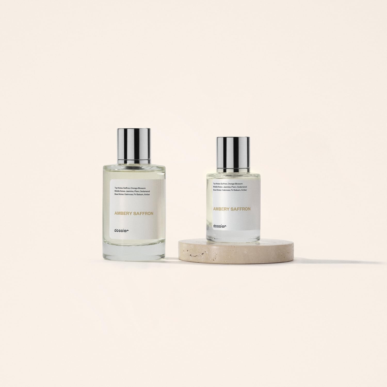 Dossier Ambery Saffron Grasse ingredients highlight French perfumery craftsmanship