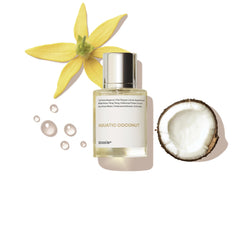 Dossier Aquatic Coconut bottle front view highlights a sleek minimalist design for everyday wear.