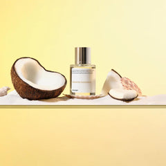 Dossier Aquatic Coconut packaging stresses vegan, parabens-free promise for ethical beauty lovers.