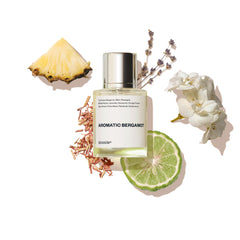 Dossier Aromatic Bergamot bottle top view showcases a sleek, minimalist design for everyday use
