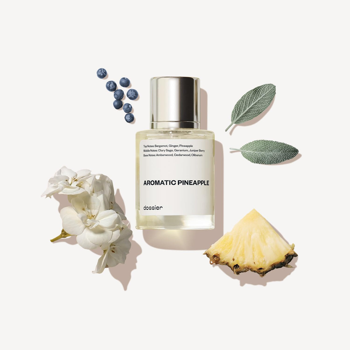 Dossier Aromatic Pineapple bottle for everyday wear with long-lasting scent