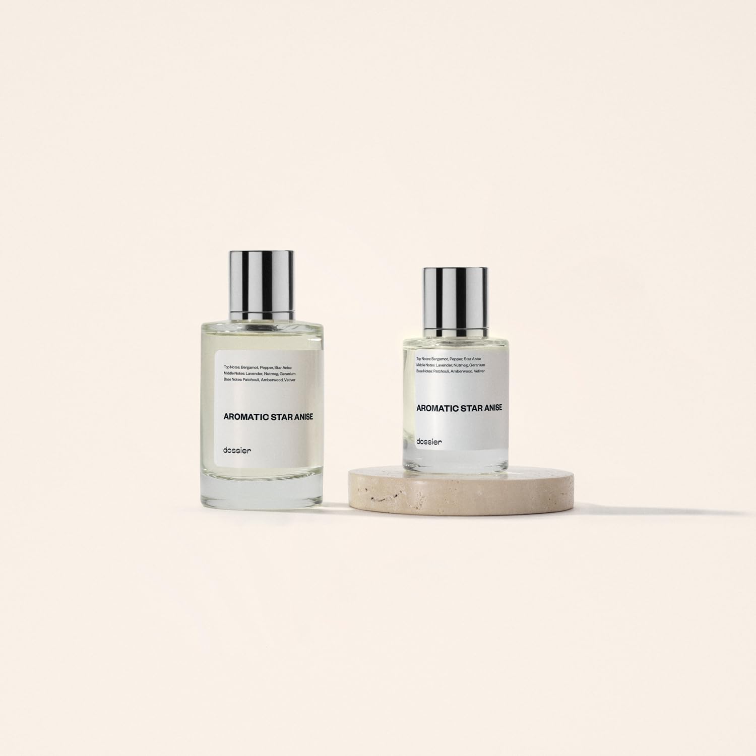 Dossier Aromatic Star Anise outer box emphasizes eco-friendly packaging and values.