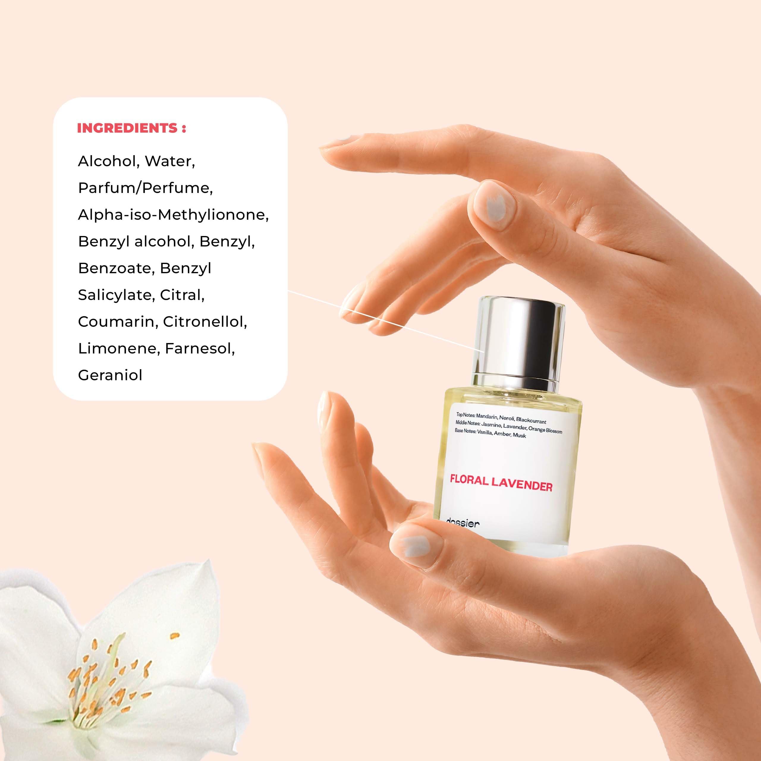 Dossier Floral Lavender ingredients Grasse highlight finest French components
