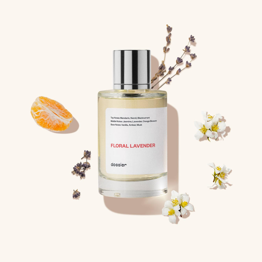Dossier Floral Lavender lavender bloom shows orange blossom and jasmine notes