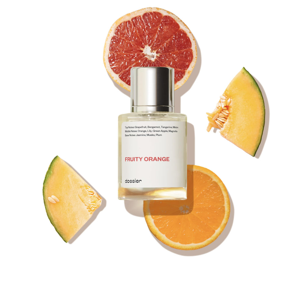 Dossier Fruity Orange bottle ready for daily wear
