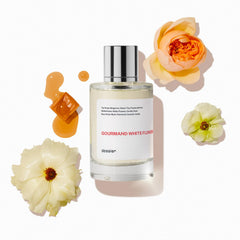 Dossier Gourmand White Flowers bottle front view for daily wear.